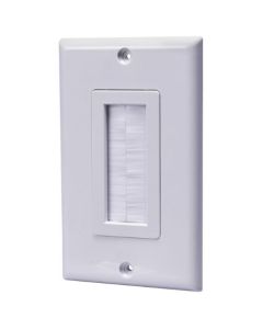 WALL PLATE PASS-THRU V BRUSH