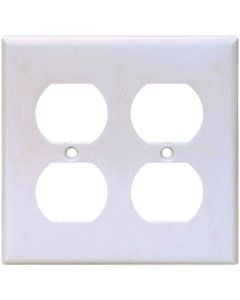 2-GANG DUPLEX RECP WALL PLATE