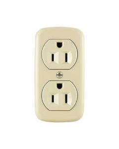 DUPLEX 15A IVORY RECEPTACLE