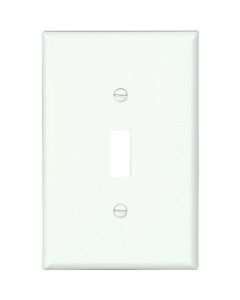1-GANG WHITE TOGGLE WALL PLATE