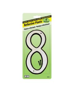 REFLECTIVE PLSTC NBR 8 30608