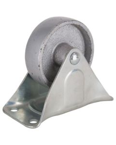 4IN STL/ZINC CASTER RIGID