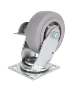 5" CASTER SWIVEL TPR/ZINC