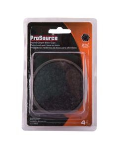 2-3/8" CARPETED CUPS RND BRN