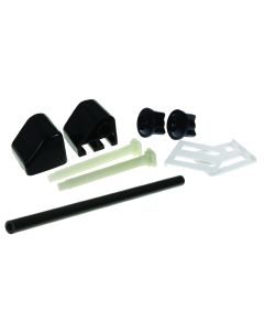  CRONEX TOILET SEAT HINGE & ROD,  BLACK 1 Each