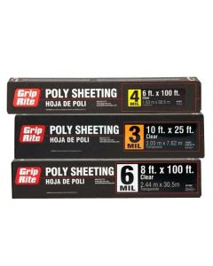  DAMP-PROOF PLASTIC 20X100FEET , 6 MIL 1 Length  O001