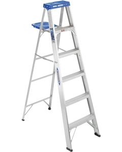  ALUM STEP LADDERS 250 POUNDS, 6 FEET 1 EACH  O001