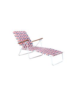 100-8 RED FOLDING LOUNGE CHAIR