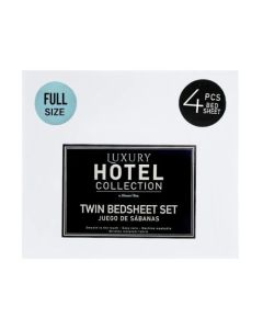 WHITE FULL BED SHEET SET MF