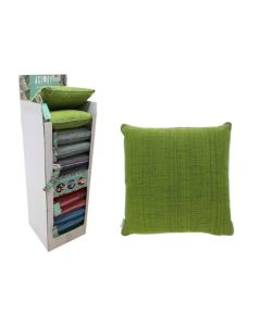 LINEN OUTDOOR CUSHION IN DISPL