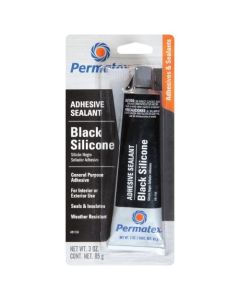  SILICONE ADHESIVE  3 OUNCES BLACK  612-4309