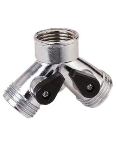 METAL "Y" HOSE CONNECTOR