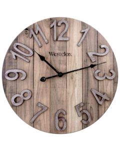 15.5" WOOD WALL CLOCK 334-2144