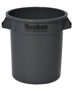 10GAL RND GREY REFUSE CAN