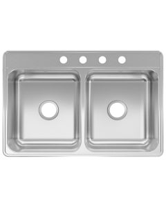 100-5  DBL BOWL S/S SINK 7" 739-0131