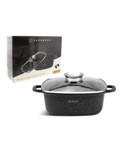 20CM SQU POT W/LID 713-EB8111