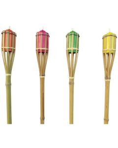 4FT BAMBOO TORCH ASST. COLOURS
