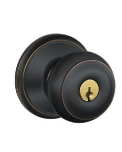 GEORGIAN ENTRY K4 AGED BRONZE