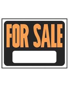 9X12" SIGN FOR SALE PLASTIC