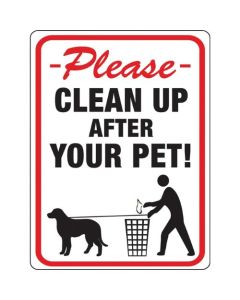 SIGN CLEAN UP AFTER YOUR PET