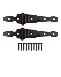 7-11/16" HINGE STRAP ORNMTL BK