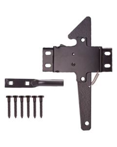 LATCH POST BLK W/SCREWS STEEL