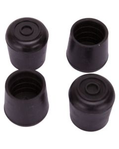 1-1/4" BLACK RUBBER LEG TIP