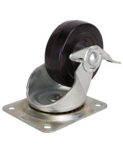 4" RUB/ZINCE CASTER SWIVEL