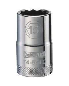 1/2" DRIVE 12PT 15MM SOCKET