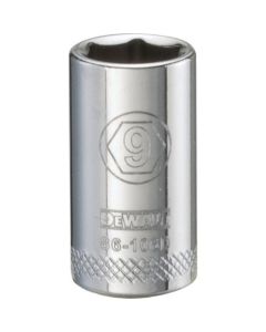 SOCKET 1/4 DRIVE 6PT 9MM