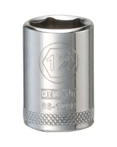 SOCKET 1/4 DRIVE 6PT 12MM