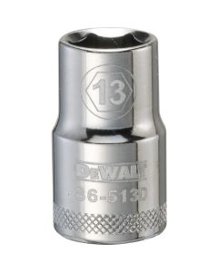SOCKET 1/2 DRIVE 6PT 13MM