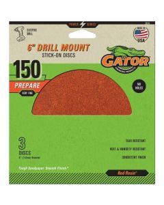 3PK 6" 150GRIT PSA DISC