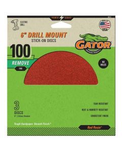 3PK 6" 100GRIT PSA DISC