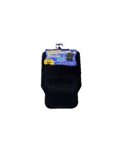 RUBBER FLOOR MAT BLK 4PCS EKO