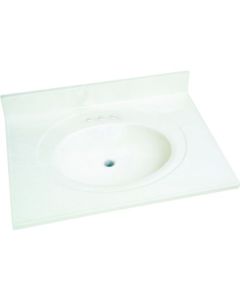 SOLID WHT MARBLE TOP 22X31