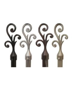 METAL CURTAIN ROD - PAINTED CL