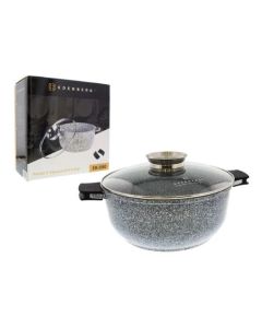 GREY 28*12.5CM POT WITH LID