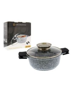 GREY 20*8CM POT WITH LID