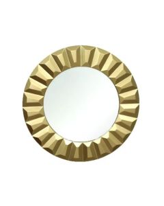 WALL MIRROR 3.3X80X80CM GOLD