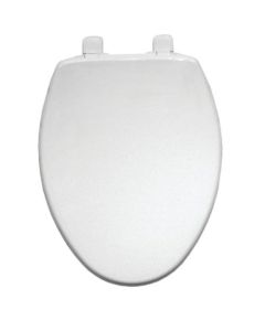WHITE PLASTIC TOILET SEAT