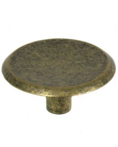  KNOB ANTIQUE BRASS  11/2 INCH 20205