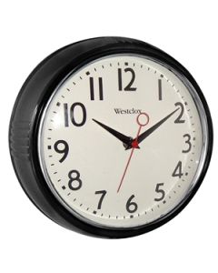  WESTCLOX RND WALL CLOCK 32042BK 9.5 INCH 879-5395