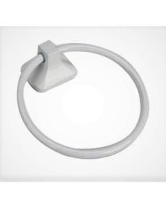 100-7 TOWEL RING WHITE   605-8853