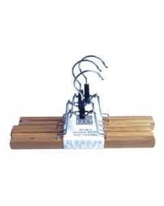     NATURAL WOOD SKIRT HANGERS     ELD330 37