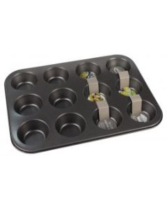  12-CUP MUFFIN PAN  14X10X1.25 EW527
