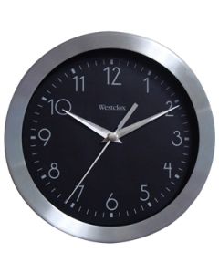  WESTCLOX ALUMINIUM WALL CLOCK 8 INCH 36001