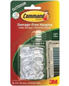  COMMAND OUTDOOR LIGHT CLIP W/FOAM 17017CLR-AW
