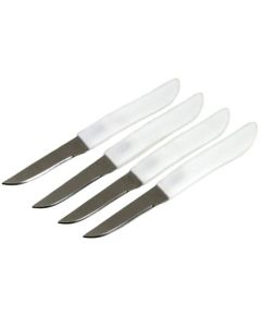  PARING KNIFE W/WHT HANDLE 4PC 20980