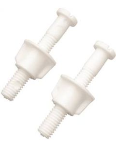 100-7 TOILET SEAT HINGE BOLTS  WHITE 189-7347